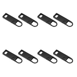 TopHomer 8PCS Black Zipper Pull, Universal Zipper Pull Replacement Kit, Removable Zipper Pulls Tab Replacement Zipper Pulls for Jackets, Luggage, Backpacks, Purses, Boots, Pants, Tents