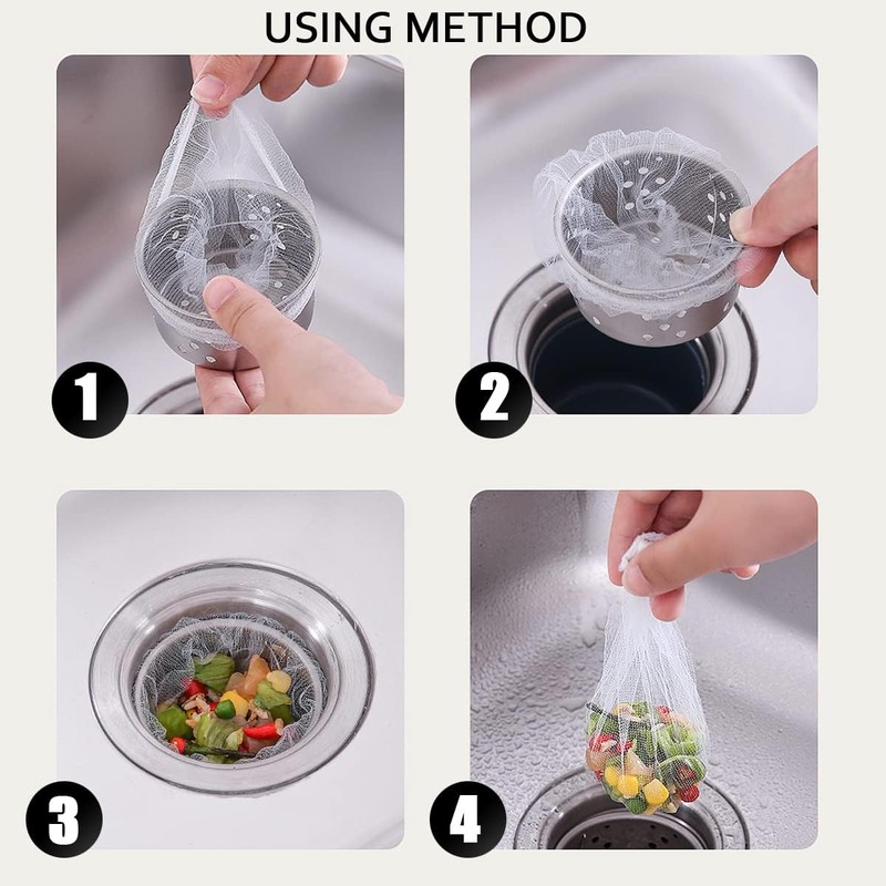 Kitchen Disposable Mesh Sink Strainer Bag and PP Extraction Box