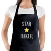 Second Ave Star Baker Unisex Black Apron Bake Off Baking