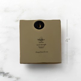 Willow Tree Quiet Strength Plaque, sculpted hand-painted bas relief