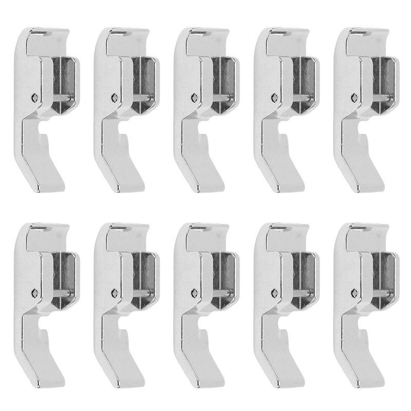 10Pcs Zipper Foot Stainless Steel Multifunctional Strong Practical Sewing Machine