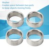 10Pcs Washer Spacer 15mm OD 12mm ID Stainless Steel Hardware