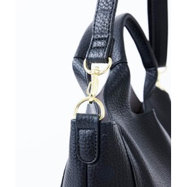 Retro Textured Tote Bag A5 Lightweight 2-Way 3-Compartment Specification, BK, Free size