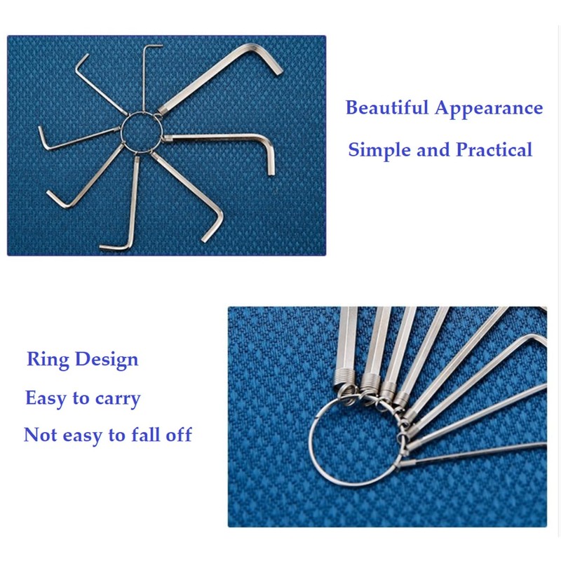 zgperyue Allen Wrench Hex Key Set -Set Sizes 1.5-6mm -