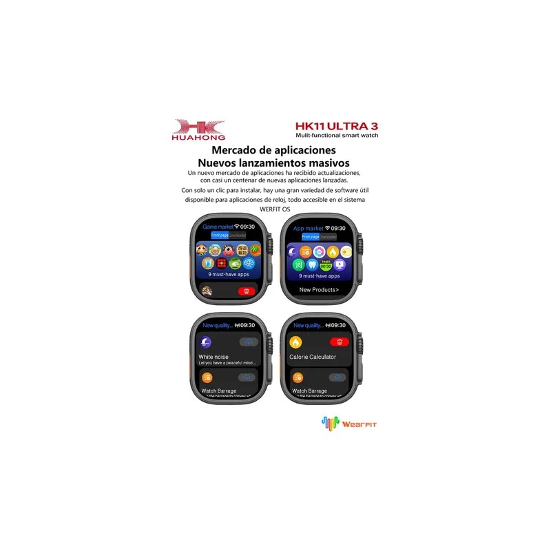 Smartwatch Hk11 Ultra3 2026 Premium Amoled 49mm Titanio Deepseek Ai