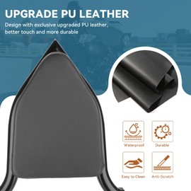 Sissy Bar, Backrest Passenger, Detachable Adjustable Back Pad, Free Removable with 4-Point Docking Hardware Kit Fit for Harley Davidson Touring Street Glide Electra Glide Road Glide Road King 2014-up