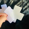 White Satin Cross Nipple Pasties