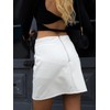 We1Fit Womens Fuax Leather Skirt High Waisted Bodycon Pencil Mini