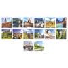 UK Landmarks from M to Z Stamps - 14 x