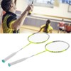 2 Player Badminton Racquets Set Lightweight Carbon Composite Double Rackets