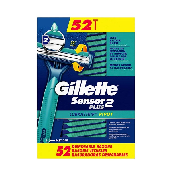 Gillette Sensor2 Plus Disposable Razor (52 Pack)