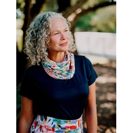 RipSkirt Hawaii Sun Scarf - Versatile Scarf with Vibrant Prints - Perfect for Sun Protection and Everyday Style (Wildflower Watercolor)