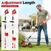 Cordless Weed Wacker with Wheel, Electric Weed Eater Battery Powered