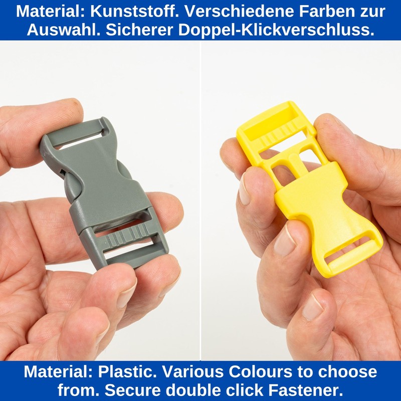 Your Day Mate Buckle, 25 mm, plastic, snap buckle, replacement