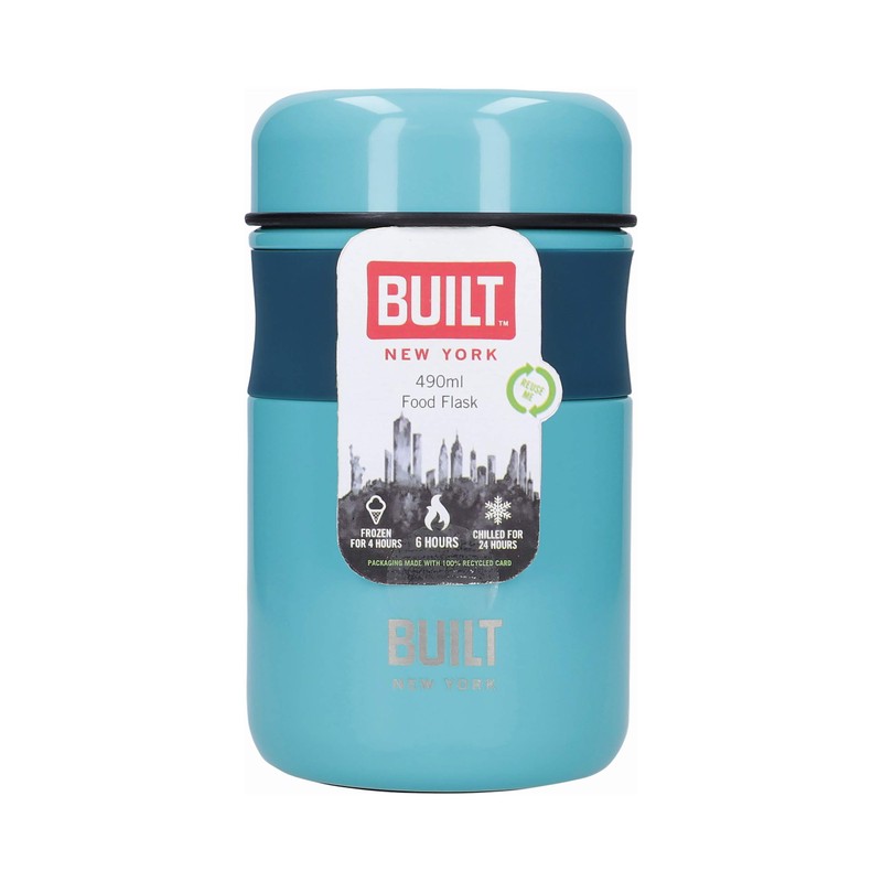BUILT Double Wall Vacuum Insulated Food Flask for Hot and