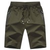 Tansozer Men's Shorts with Pockets - Army Green, size: l
