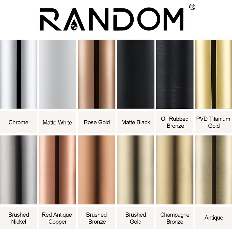 RANDOM Brass Contemporary Round Bottle P Trap 1-1/4,Bathroom Lavatory Adjustable
