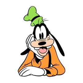 Adorable Cartoon Dog Character Cartoon Adorable Cartoon Girls Boys Kids Cute Room Children Design Animated Colorful Nice Pretty Elevate Home Vinyl Visual Decoration Creative Aesthetic Art 18x20 inch