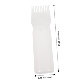 Kichvoe 3Pcs hair shampoo bottle hair applicator hair color bottle Squeeze Applicator Bottles Hair Color Oiling Bottles oil bottles for hair hairdressing plastic dropper bottle care