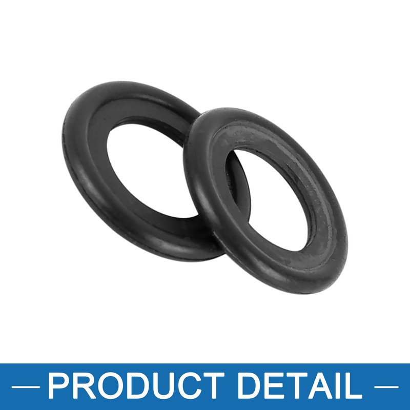 A ABSOPRO M14 Oil Drain Plug Gasket Washer Rubber Black