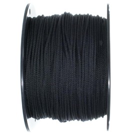 Golberg Solid Braid Nylon Rope - (Black, 5/32 Inch x 50 Feet)