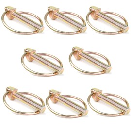 8 PCS 5/16 Lynch Pin, Lynch Pin Assortment Kit,Linch Pin with Ring, Heavy Duty Lynch Pin for Farm Tractors Trailers Trucks Mower