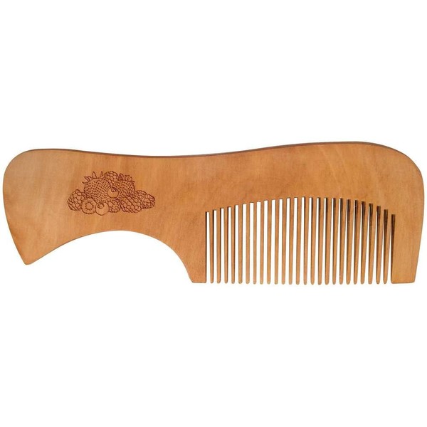 'Mixed Summer Berries' Wooden Comb (HA00055997)
