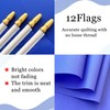 WEITBF 12Pcs 8×12 Inch Solid Blue Flags Small Blank Sublimation