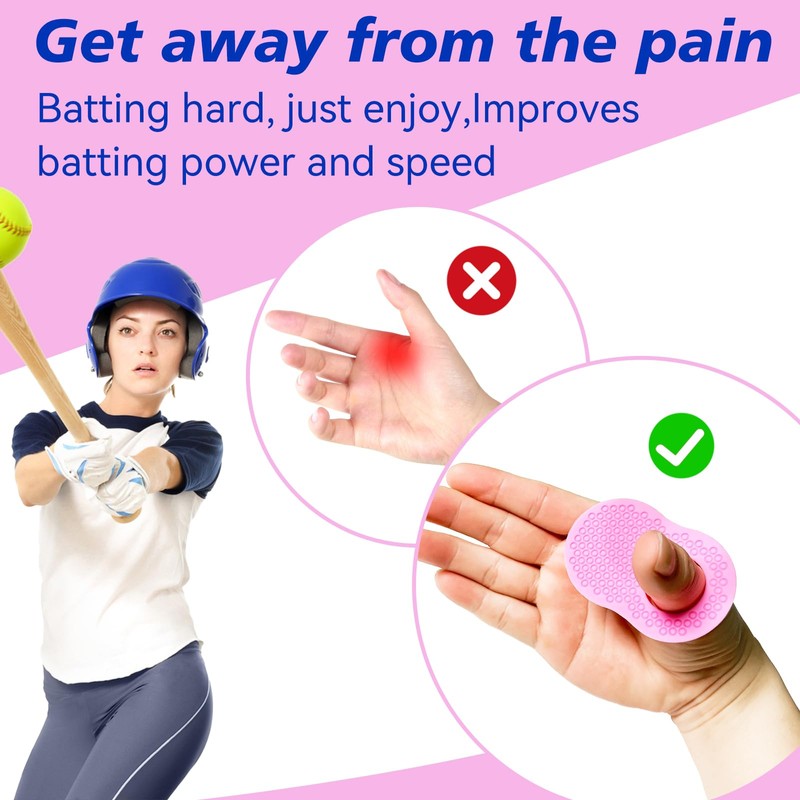 2 Pack Batter's Baseball Thumb Guard for Pro Batters, Hitter