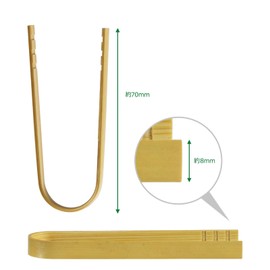 Morikuru TK04-15 SG Wonder Zone TK04-15 Bamboo Mini Tongs, Bending Tongs, Tongs, 2.8 inches (7 cm)