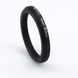 AMOPOFO 49 mm to 40.5 mm metal filter ring, 49-40.5 mm step up filter adapter ring - from camera lens with 49 mm filter thread to 40.5 mm filter ring