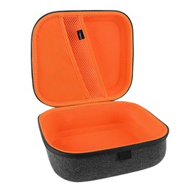 Geekria Shield Headphones Case Compatible with Hyperx CloudXStingerCore, CloudIII, CloudII, CloudStingerCore Case, Replacement Hard Shell Travel Carrying Bag with Cable Storage (Dark Grey)