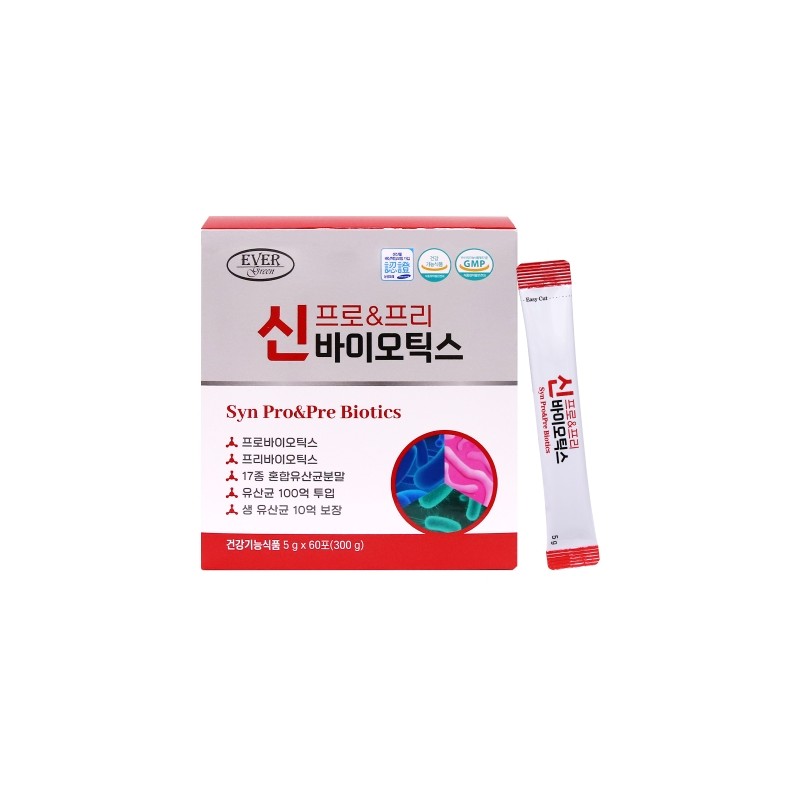 Evergreen Synpro & Prebiotics 5g x 60 packets (2 months