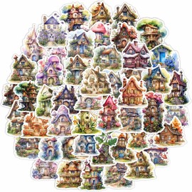 50Pcs Vintage Storybrooke Flower Plants Art Stickers Water Bottles Stickers Aestheti ute Stickers for Phone Laptop Skateboard Journaling, Kawaii Stickers Packs Vinyl Waterproof Funny Decals