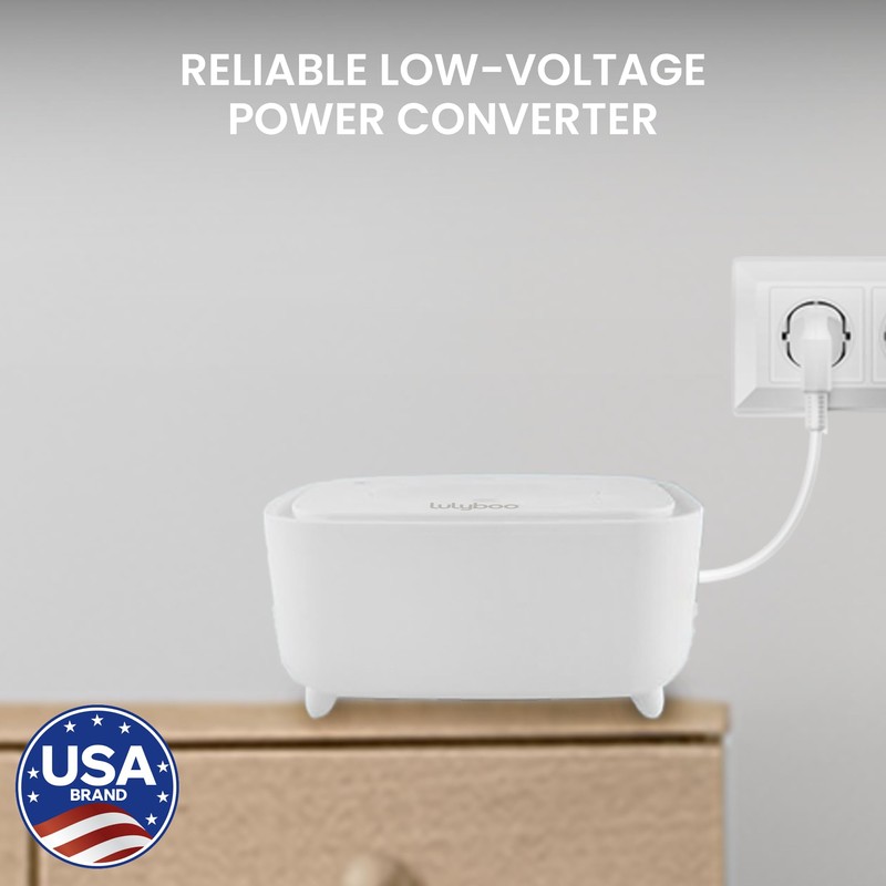 Lulyboo Warm Wipe Dispenser - Baby Wipe Warmer with Adjustable