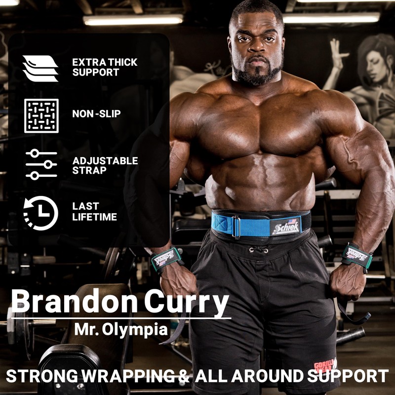 Schiek Wrist Wraps Bandages, Green, One Size