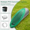 FLCODE 4 Inch Green Angled Slope Drainage Pipe,Drain Grate for