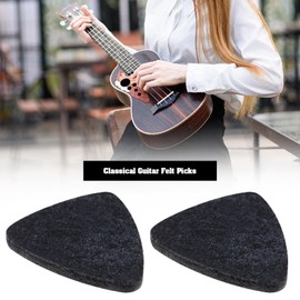 24 Pcs Felt Guitar Plectrums Replacement for Ukulele Picks Felt for Classical Guitar Ukulele