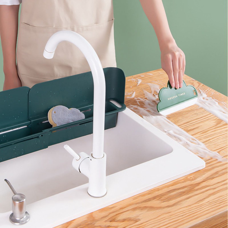 [1+1] Label J Cloud Hand Squeegee Bathroom Sink Draining Glass