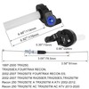 JIAYAN 7/8" Motorcycle Visual Twist Throttle Grip Kit with Transparent