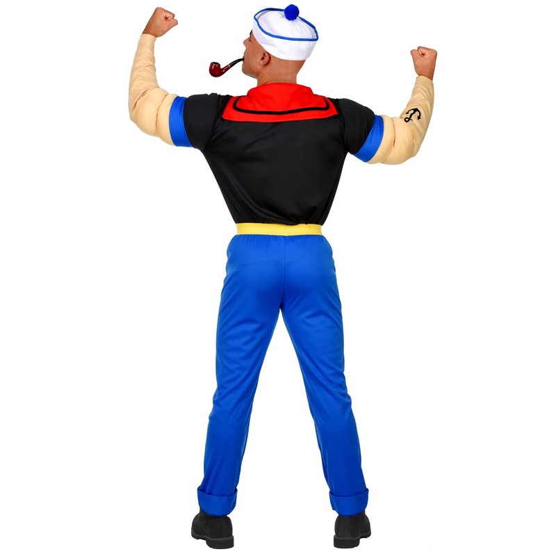 Widmann Srl-GRP02561VD Men's Super Sailor Costume for Adults, Multicoloured, Medium,