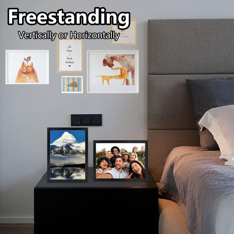 A4 Picture frames,Versatile Black Picture frame, A4 Poster Frame with
