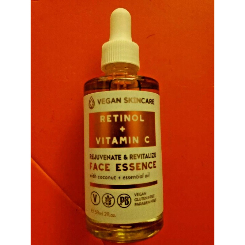 VEGAN SKINCARE RETINOL + VITAMIN C REJUVENACE & REVITALIZE FACE