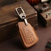 OLLEN Genuine Leather Key Fob Cover 2021-2025, Fit for GMC
