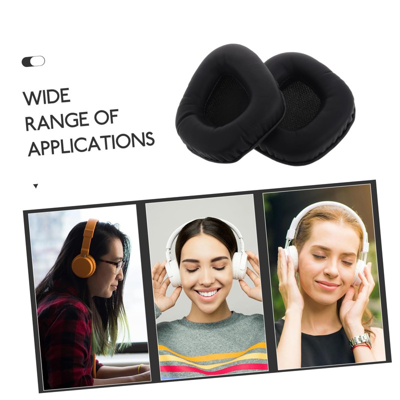 Mipcase 2pcs Replacement Ear Pads for Headphones Comfortable Ear for