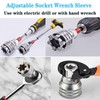 Yuentoen Adjustable universal socket wrench, 10-19 mm universal spanner universal