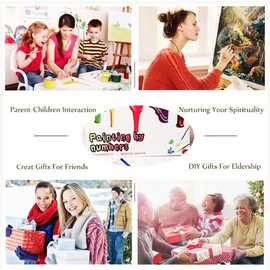 Meecaa Paint by Numbers XXXX Kit for Adults Beginner DIY Oil Painting 16x20 inch (Dolphin, No Frame)