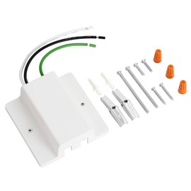 TuyuBEE UL Listed H Track Floating Canopy Connector White for Single Circuit H Type Track Rail, H Track Lighting Rails Cover Compatible with H Track Rail System, Track Lighting Accessories Kit, 1 Pack