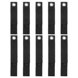 sourcing map 3pcs Extension Cord Holder Organizer, Storage Straps, 260/330/435mm / 10/13/17 Inches Sturdy Garage Hanging Carrying Storage Straps for Power Cords, Cables, Hoses, Ropes, Black