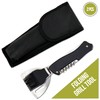 Iconikal 4-in-1 Folding Swiss Camping Grilling Tool, Turner, Brush, Fork,